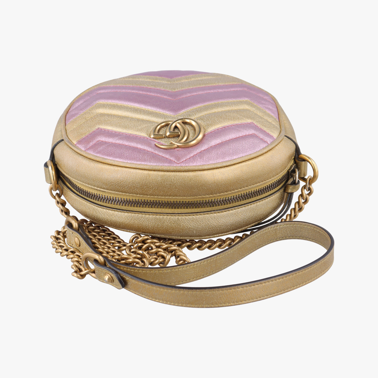 GG MarmontPink × GoldLeather550154F027277039GGマーモントピンク × ゴールドレザー550154F027277039