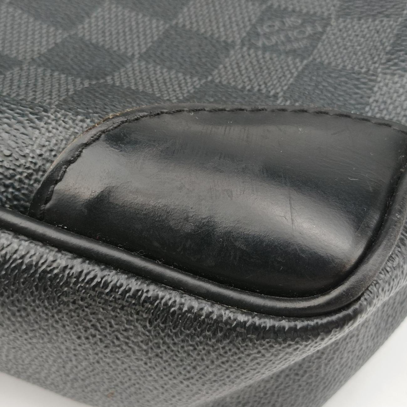 Porte Documents Voyage Noir Damier Graphite N41125 RI4123ポルト ドキュマン ヴォワヤージュ ノワール ダミエグラフィット N41125 RI4123