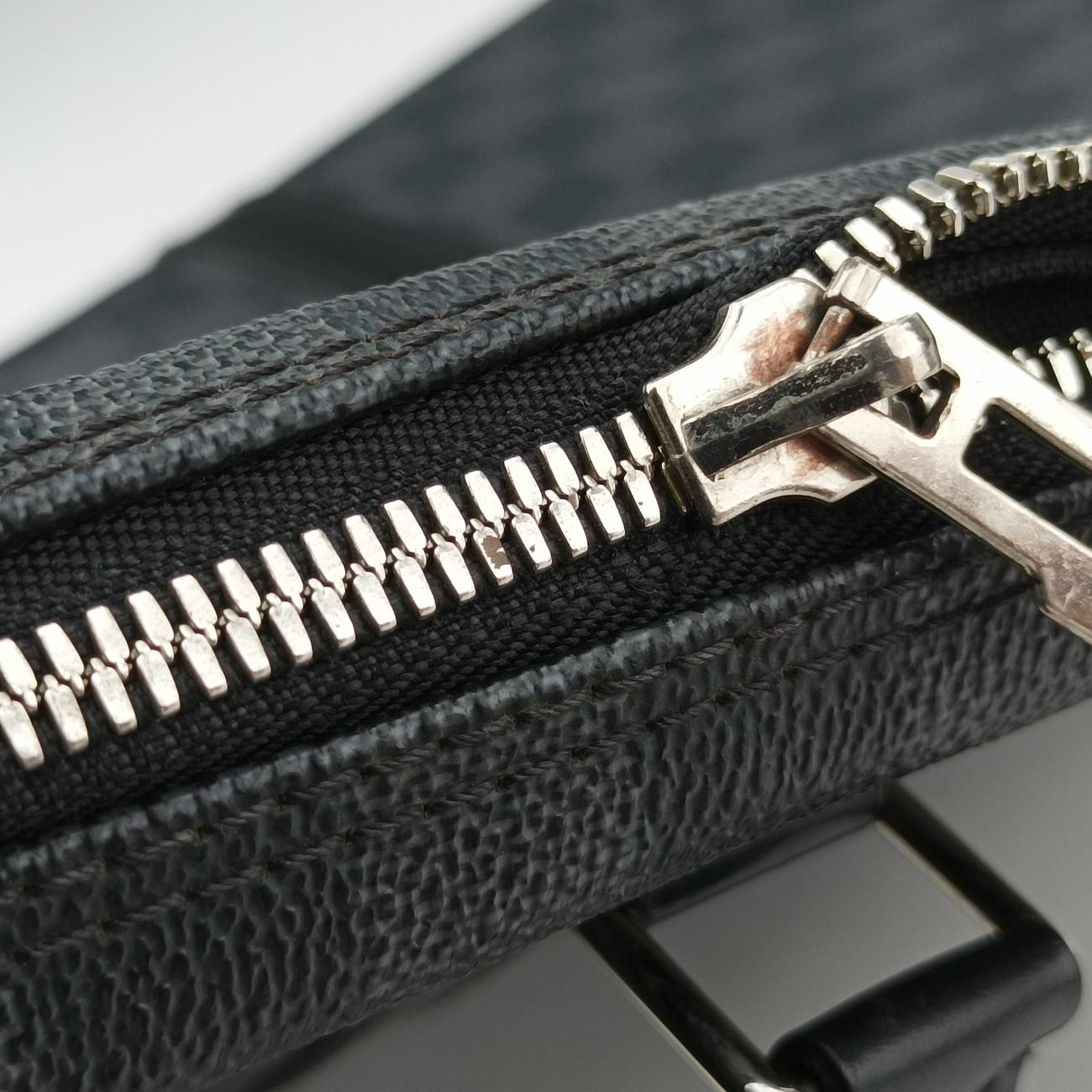 Porte Documents Voyage Noir Damier Graphite N41125 RI4123ポルト ドキュマン ヴォワヤージュ ノワール ダミエグラフィット N41125 RI4123