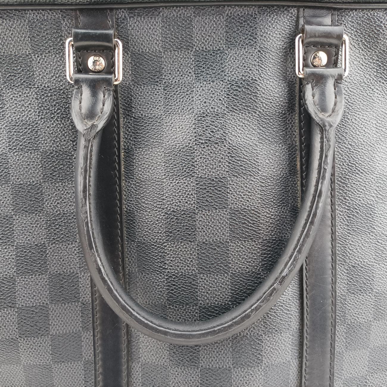 Porte Documents Voyage Noir Damier Graphite N41125 RI4123ポルト ドキュマン ヴォワヤージュ ノワール ダミエグラフィット N41125 RI4123
