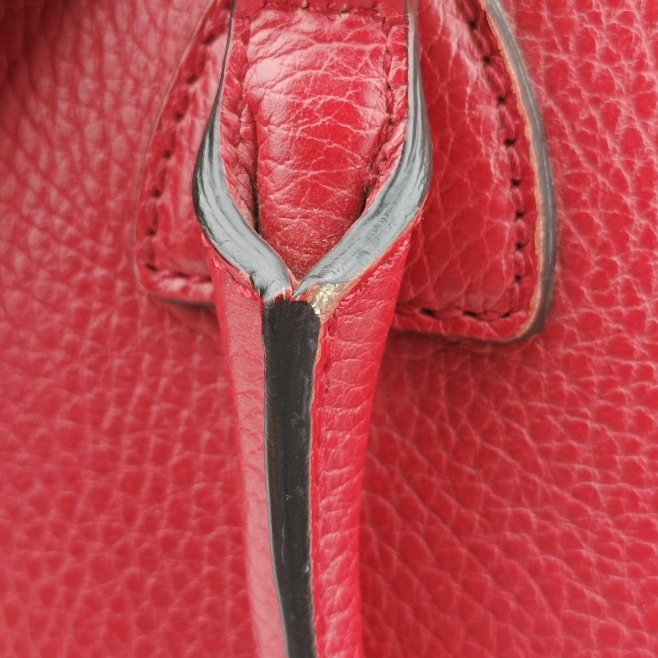 Interlocking G charm Dome Red Leather I023724370インターロッキングG チャーム ドーム レッド レザー 449661 I023724370