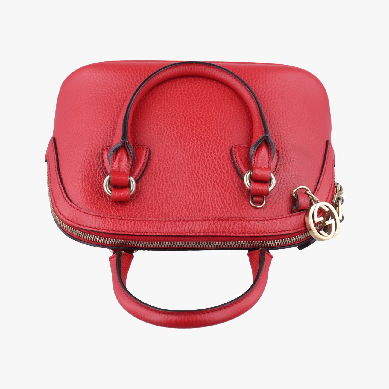 Interlocking G charm Dome Red Leather I023724370インターロッキングG チャーム ドーム レッド レザー 449661 I023724370