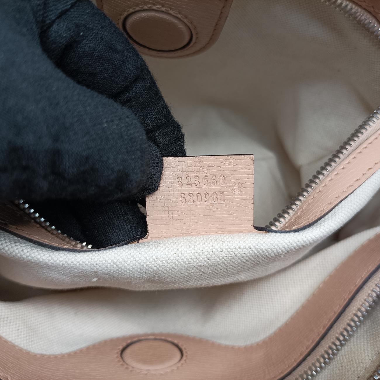 bamboo shopper Beige×Multicolour Leather 323660 H019398469バンブーショッパー ベージュ×マルチカラー レザー 323660 H019398469