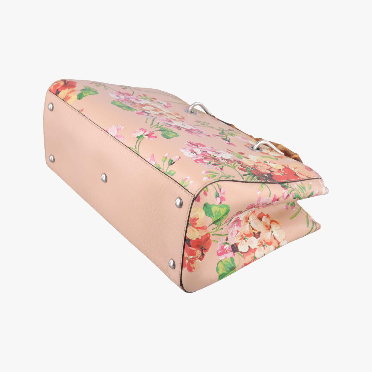 bamboo shopper Beige×Multicolour Leather 323660 H019398469バンブーショッパー ベージュ×マルチカラー レザー 323660 H019398469