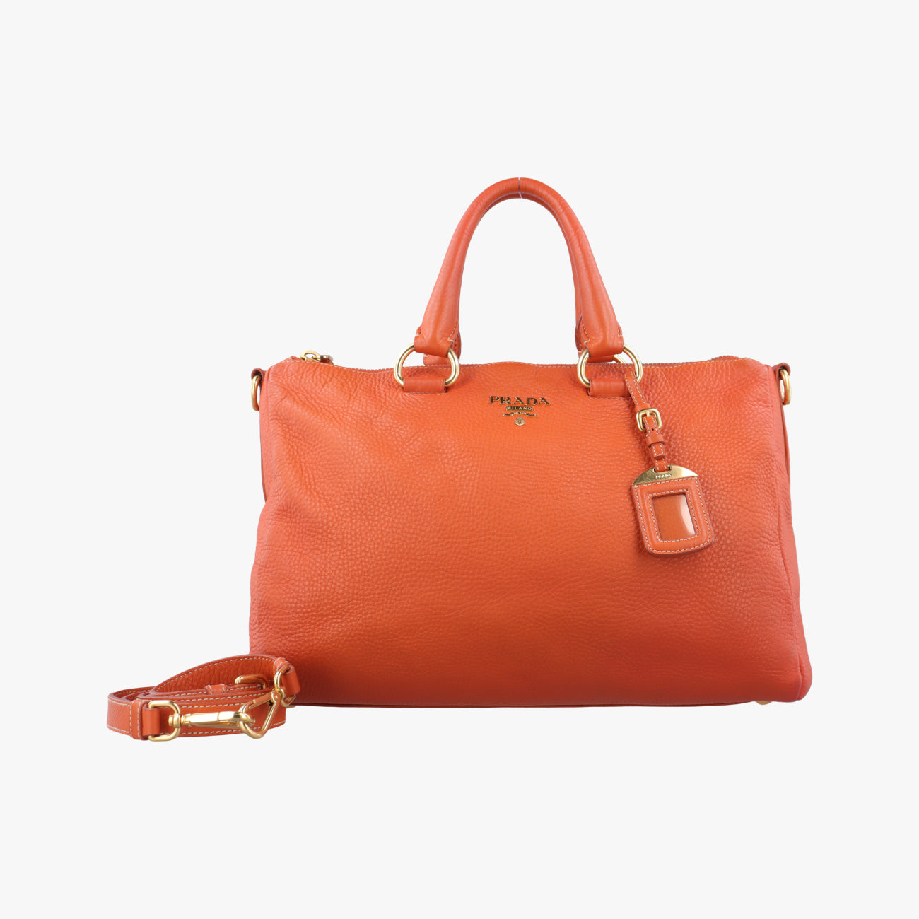 Top Handle Baulet Bag Orange Leather BL0778 194トップ ハンドル バウレット バッグ オレンジ レザー BL0778 194