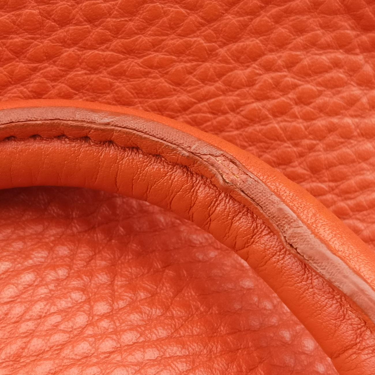 Top Handle Baulet Bag Orange Leather BL0778 194トップ ハンドル バウレット バッグ オレンジ レザー BL0778 194