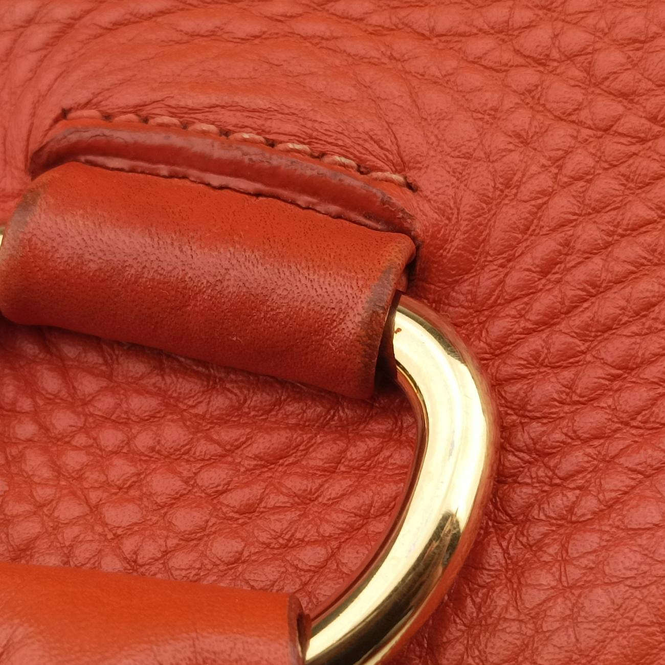 Top Handle Baulet Bag Orange Leather BL0778 194トップ ハンドル バウレット バッグ オレンジ レザー BL0778 194