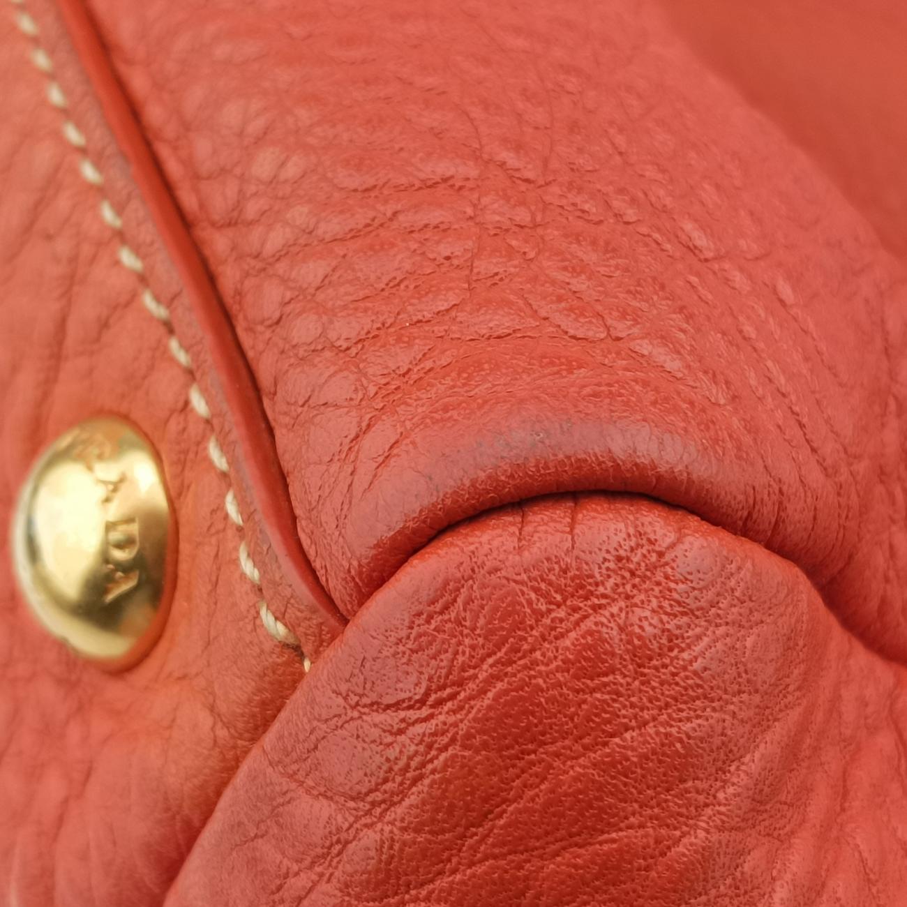 Top Handle Baulet Bag Orange Leather BL0778 194トップ ハンドル バウレット バッグ オレンジ レザー BL0778 194