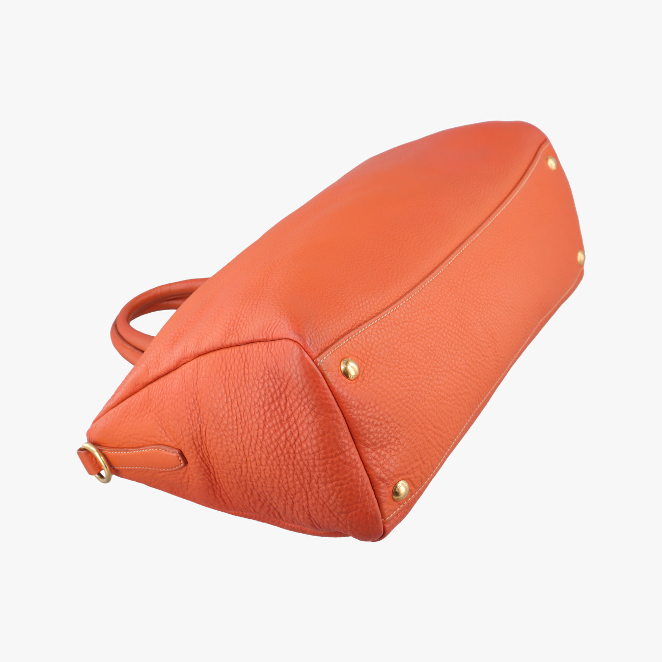 Top Handle Baulet Bag Orange Leather BL0778 194トップ ハンドル バウレット バッグ オレンジ レザー BL0778 194