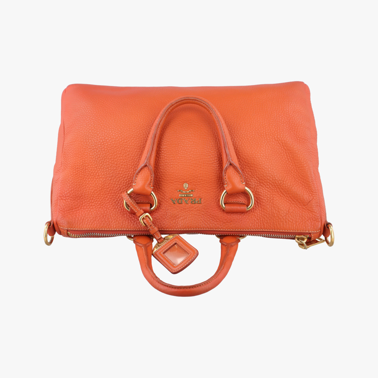 Top Handle Baulet Bag Orange Leather BL0778 194トップ ハンドル バウレット バッグ オレンジ レザー BL0778 194