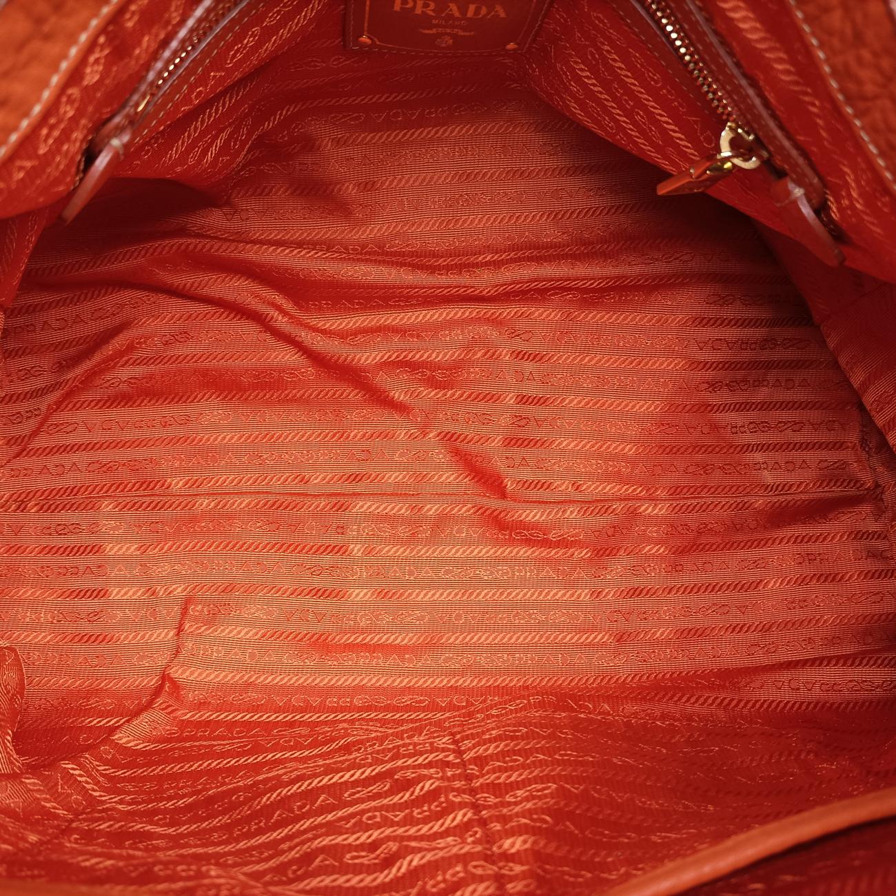 Top Handle Baulet Bag Orange Leather BL0778 194トップ ハンドル バウレット バッグ オレンジ レザー BL0778 194