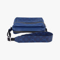 Outdoor Messenger PM cobalt Taiga Leather x Monogram Canvas M30242 FO3179アウトドアメッセンジャーPM コバルト タイガ レザー×モノグラム キャンバス M30242 FO3179