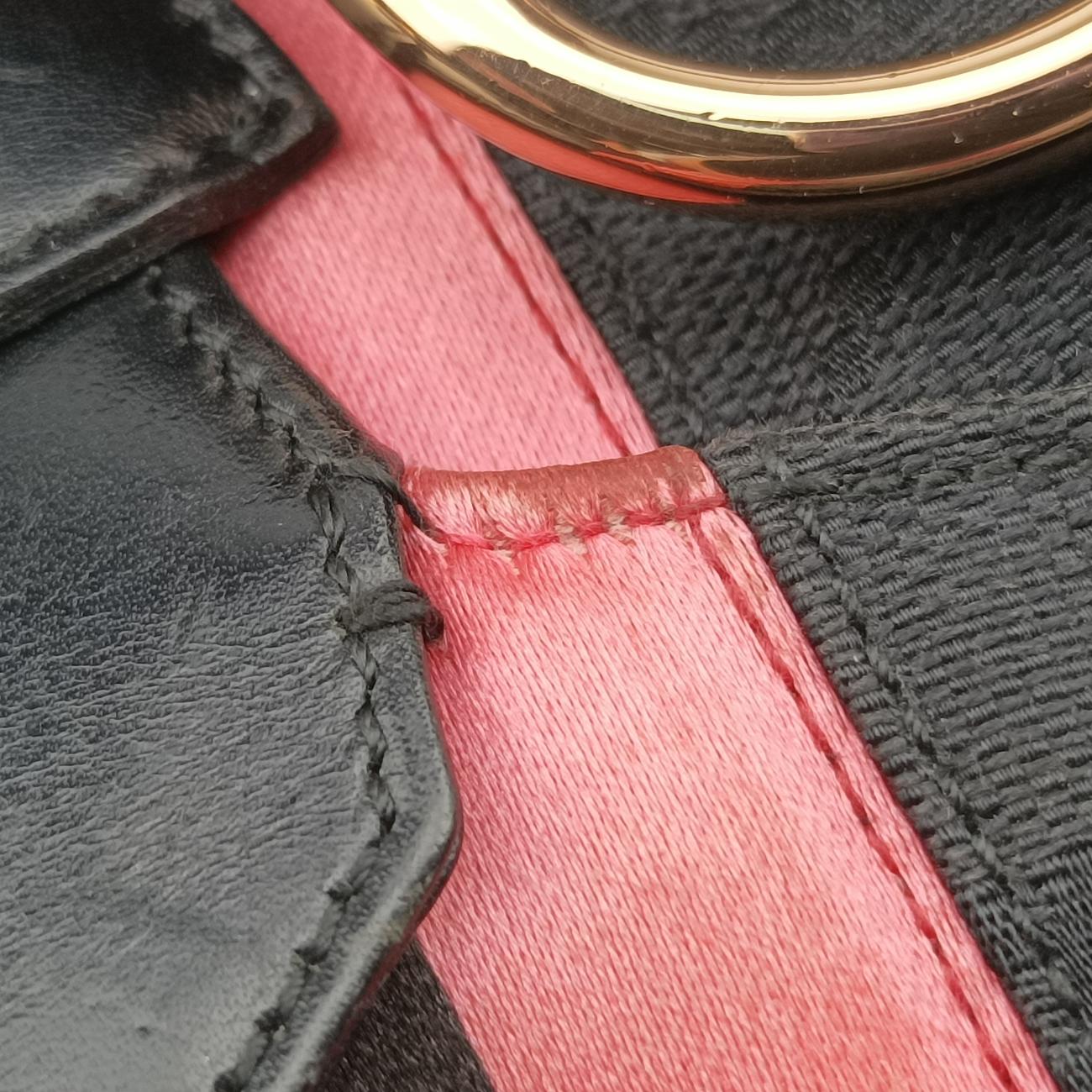 Horsebit Web Black×pink Canvas 129498 ホースビット ウェブ ブラック×ピンク キャンバス 129498