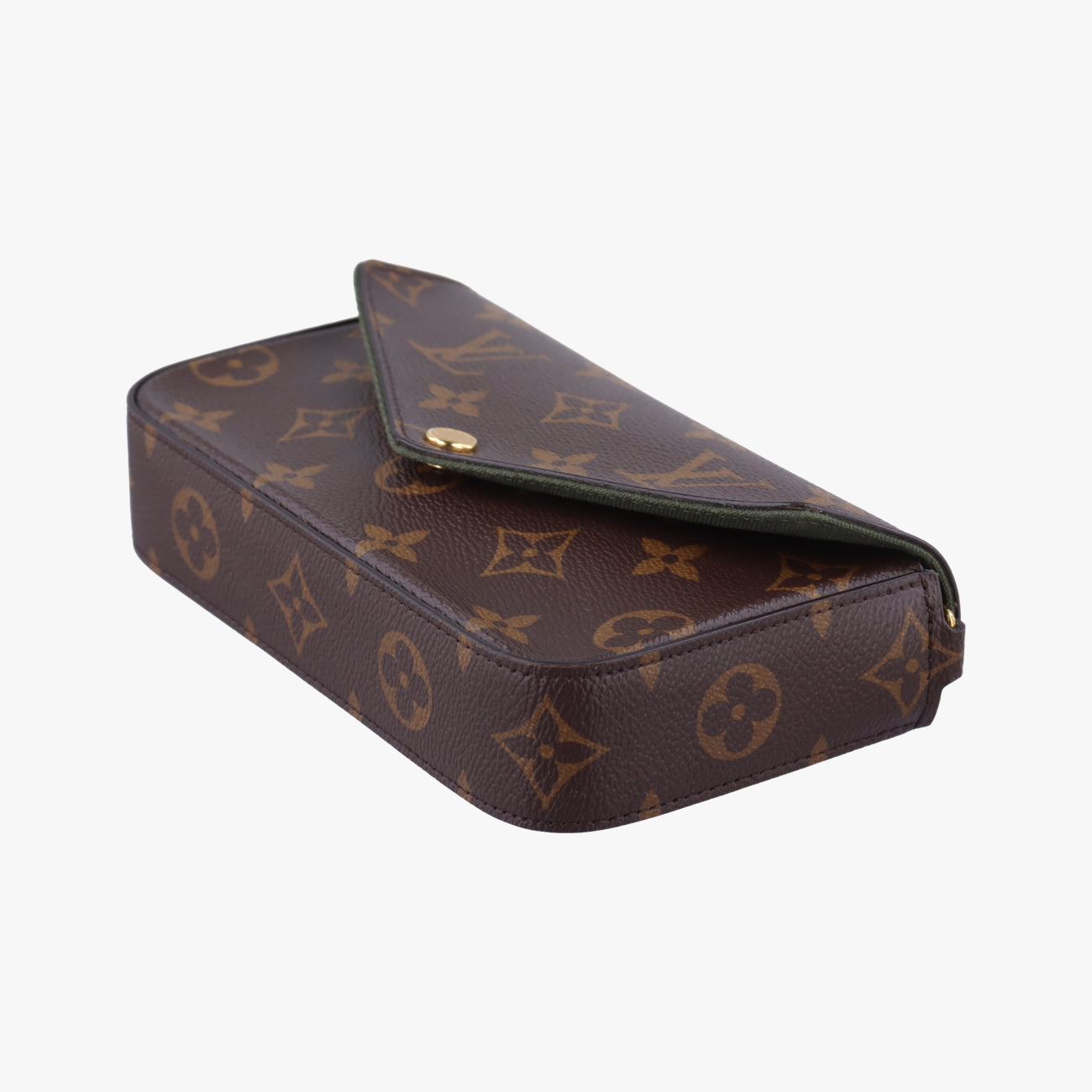 Multi Pochette FéLICIE Brown×Beige Monogram Canvas M80091 ICチップミュルティ ポシェット フェリシー モノグラム/ブラウン系×ベージュ モノグラムキャンバス M80091 ICチップ