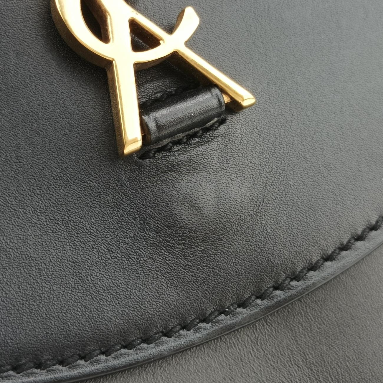 KAIA small Black Leather 623097 GLT623097.0720カイア スモール ブラック レザー 623097 GLT623097.0720