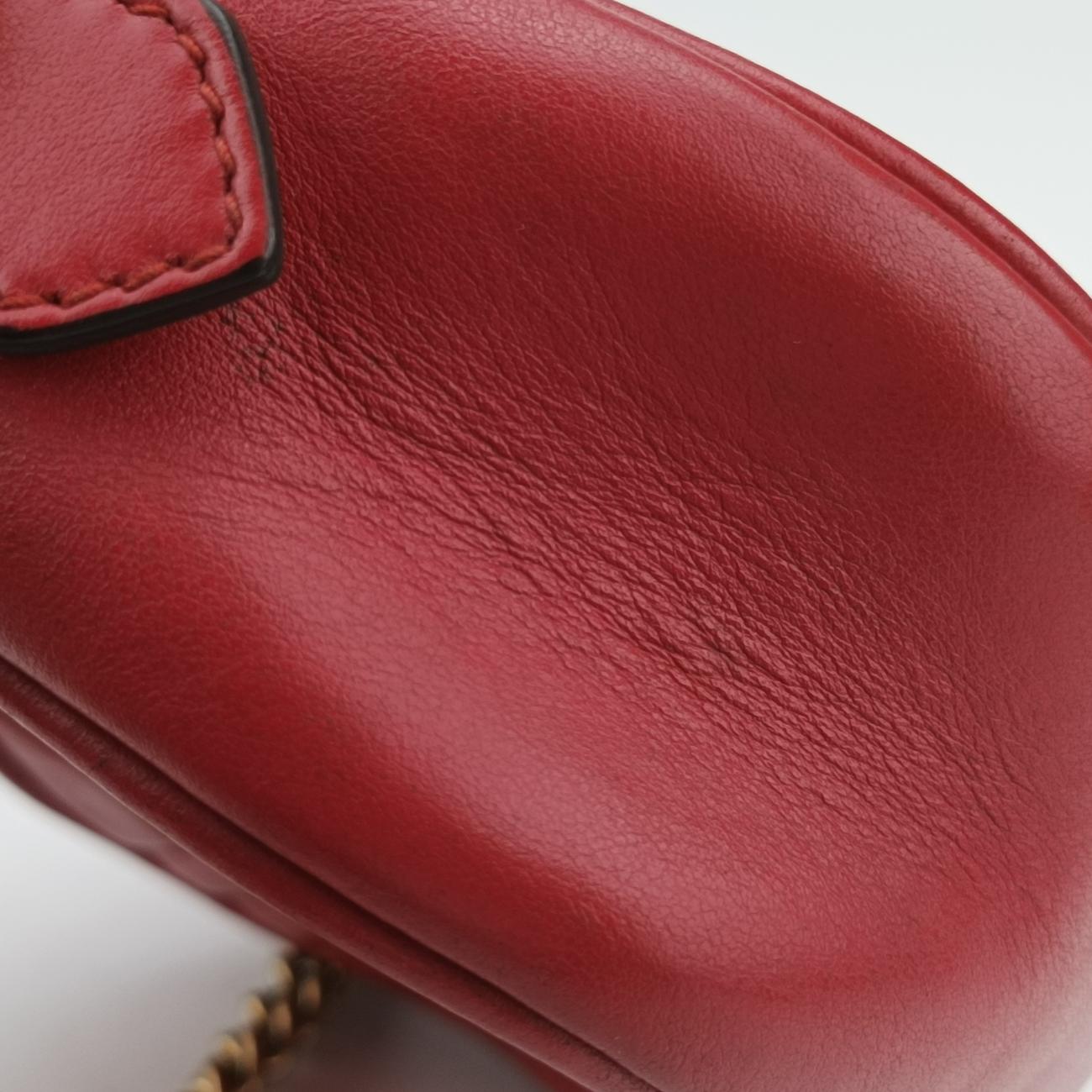 GG Marmont Red Leather G024948216GGマーモント レッド レザー 448065 G024948216