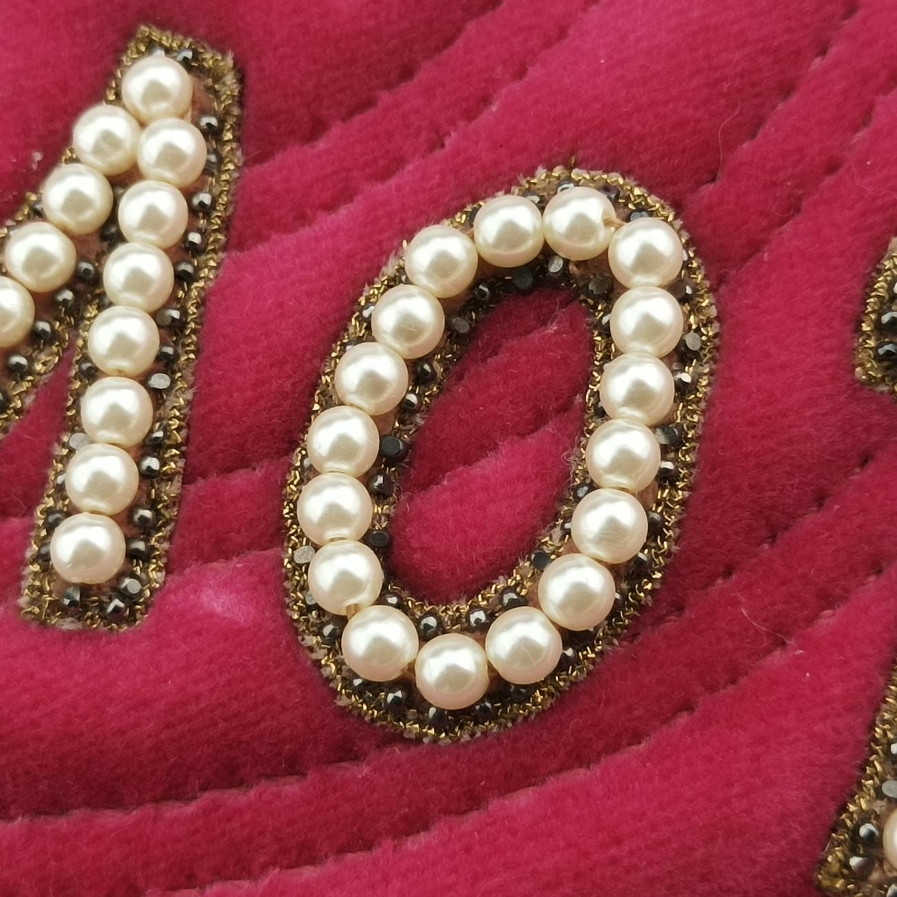 GG Marmont Rose velour D023409651GGマーモント ローズ レッド ベロア 443496 D023409651