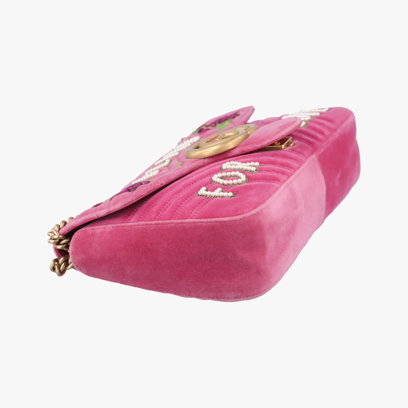 GG Marmont Rose velour D023409651GGマーモント ローズ レッド ベロア 443496 D023409651