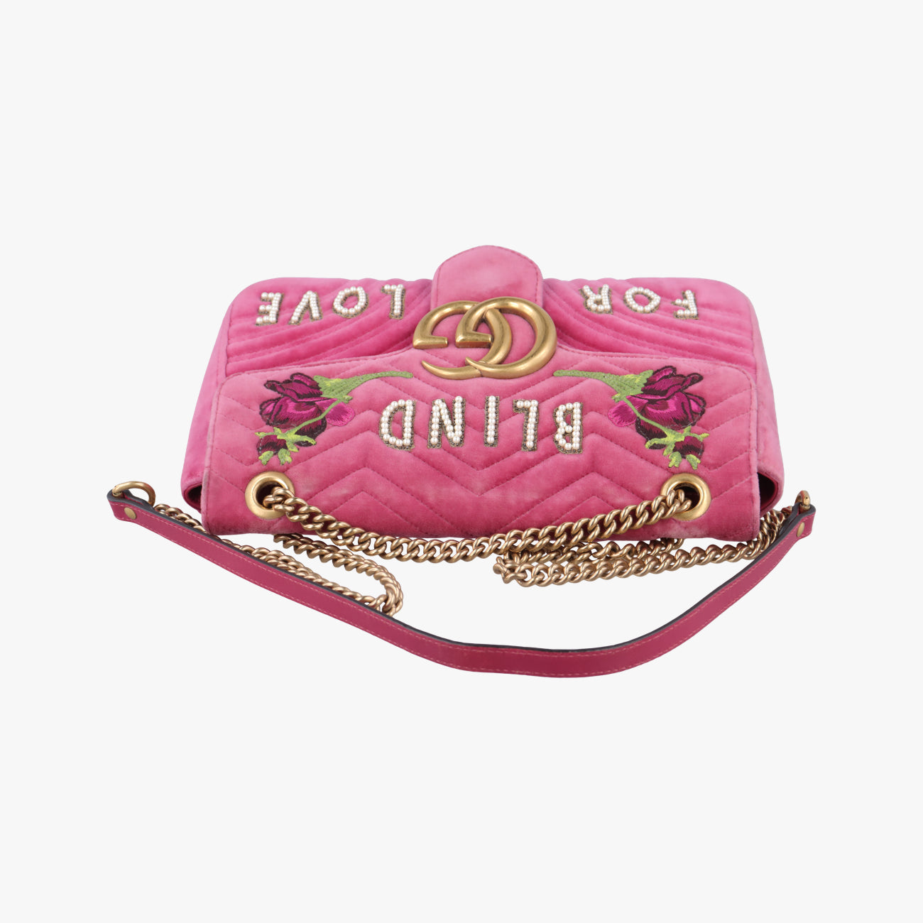 GG Marmont Rose velour D023409651GGマーモント ローズ レッド ベロア 443496 D023409651