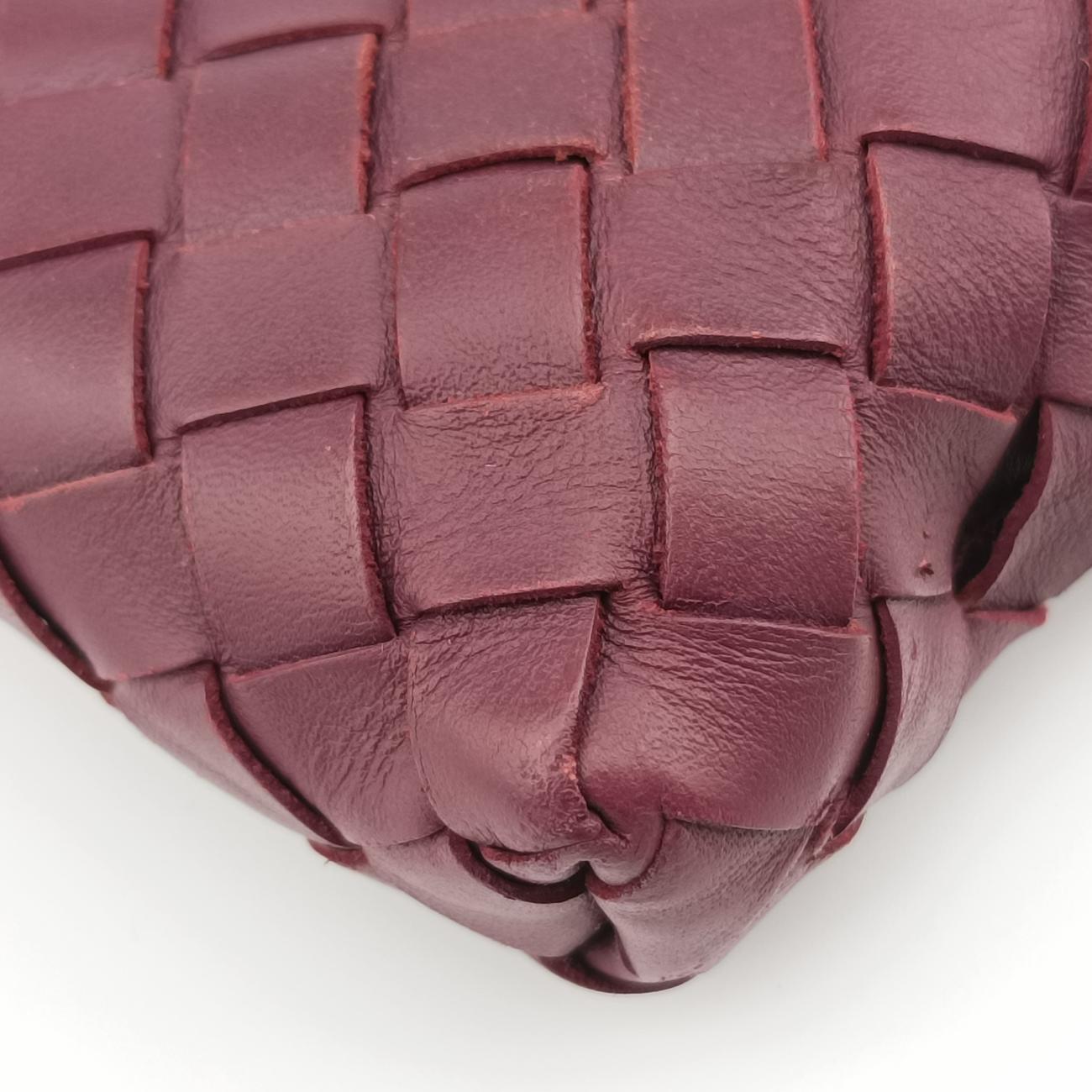 Intrecciato Burgundy lambskin 161623 V465C 6160 EPEV 2010 350 Cイントレチャート ワインレッド ラムスキン 161623 V465C 6160 EPEV 2010 350 C