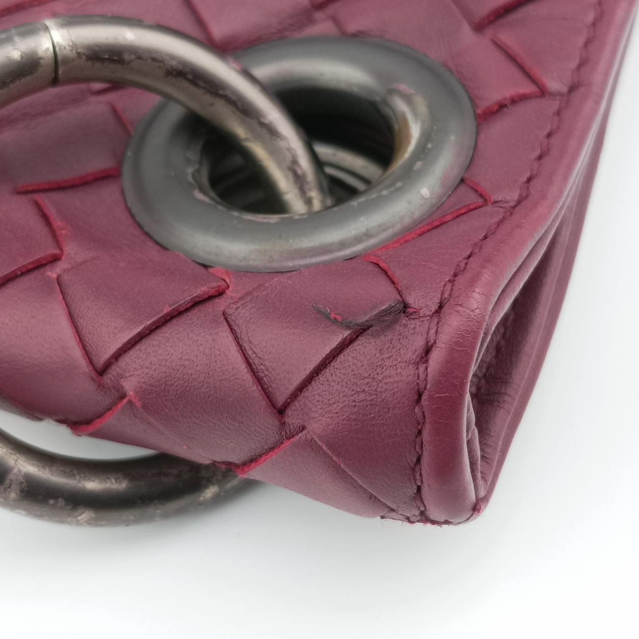 Intrecciato Burgundy lambskin 161623 V465C 6160 EPEV 2010 350 Cイントレチャート ワインレッド ラムスキン 161623 V465C 6160 EPEV 2010 350 C