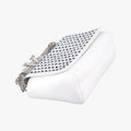 Studded Crystal Chain White Leather スタッズクリスタルチェーン ホワイト レザー