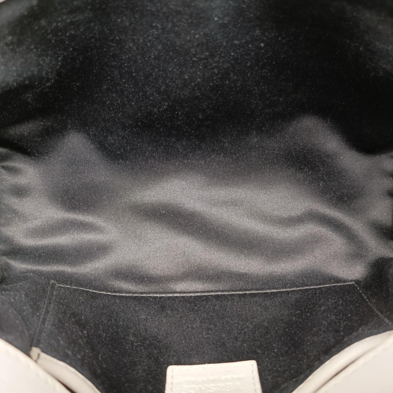 Studded Crystal Chain White Leather スタッズクリスタルチェーン ホワイト レザー