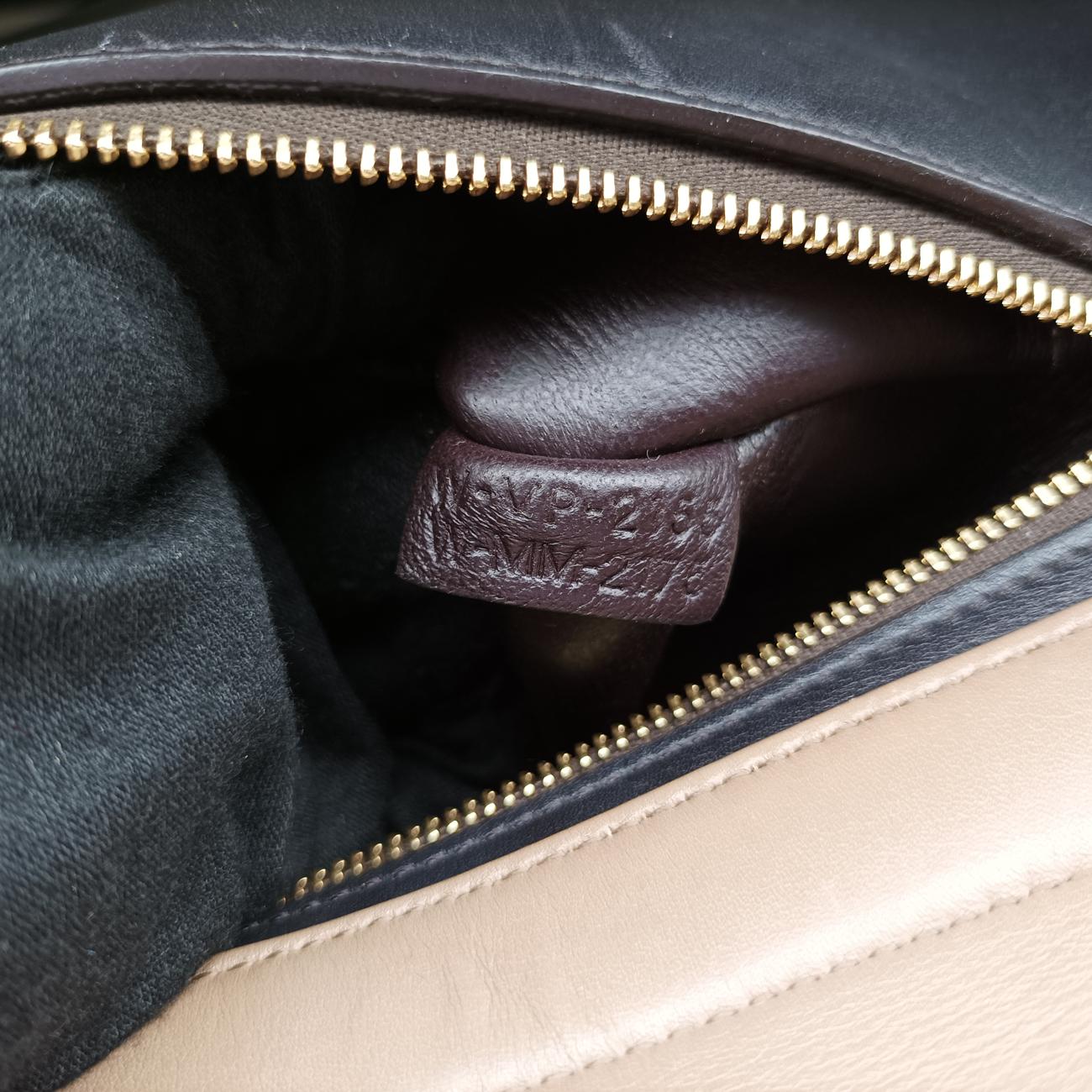 Trapèze small Beige x black x blue Leather x suede W-VP-2155 W-MM-2175トラペーズスモール ベージュ×ブラック×ブルー レザー×スエード W-VP-2155 W-MM-2175
