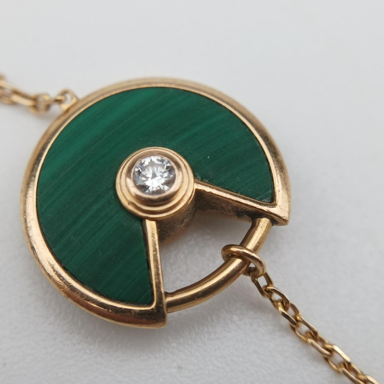 Amulette de Cartier Green×golden AU750 SXD940アミュレット ドゥ カルティエ グリーン×ゴールド AU750 B6047115 SXD940