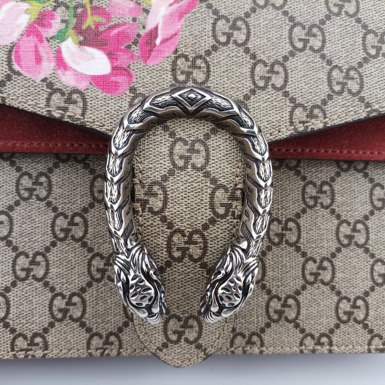 Dionysus Beige×Red×Multicolour PVC coated canvas × suede 400249 C019532211ディオニュソス ベージュ×レッド×マルチカラー PVCコーティングキャンバス × スエード 400249 C019532211