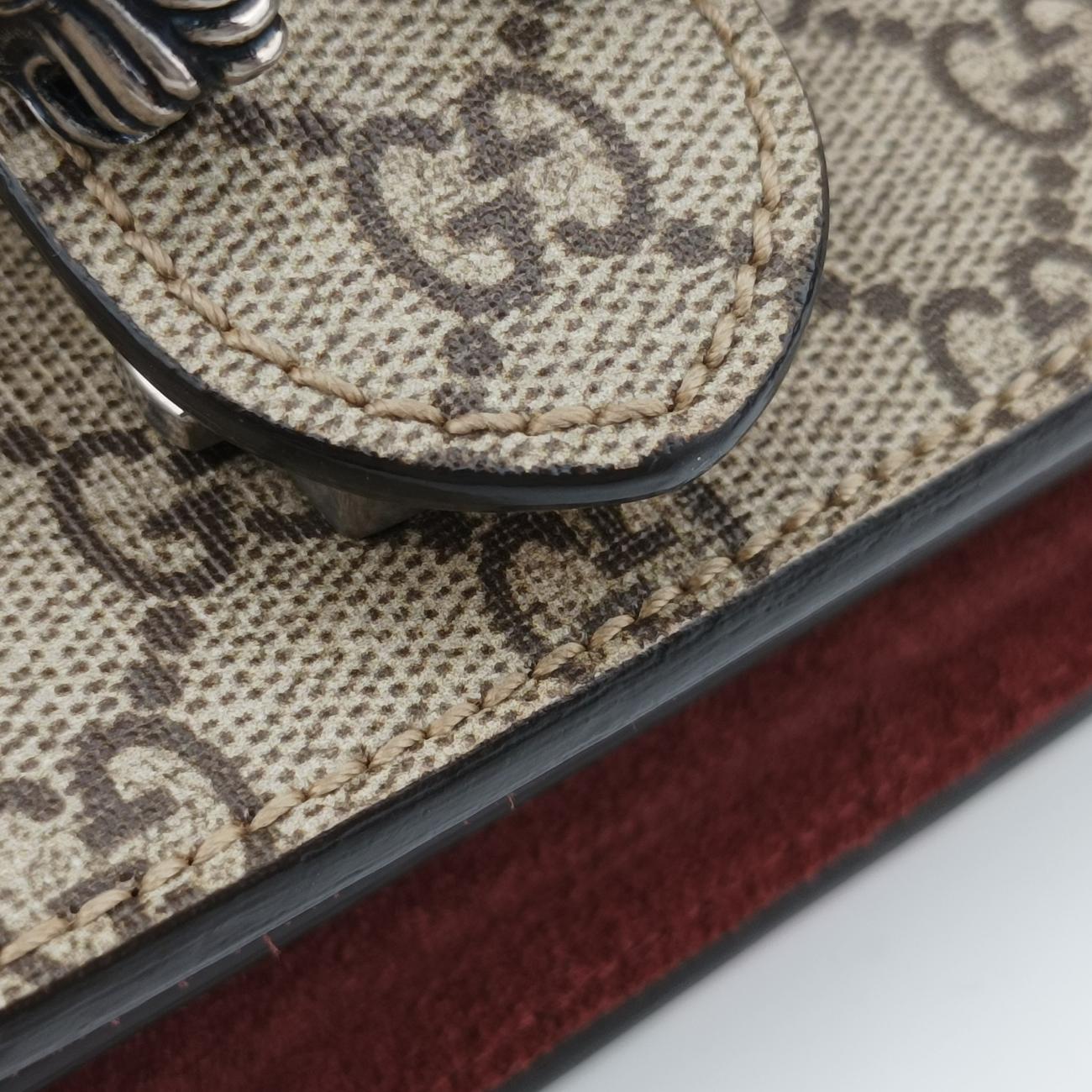 Dionysus Beige×Red×Multicolour PVC coated canvas × suede 400249 C019532211ディオニュソス ベージュ×レッド×マルチカラー PVCコーティングキャンバス × スエード 400249 C019532211