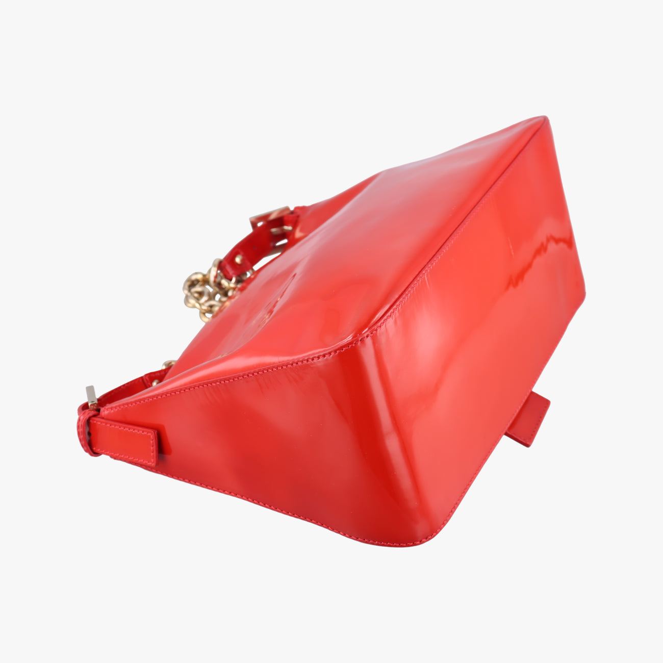 Baguette Zucchino Red Patent 8BR001 2308-8BR001-UNU-098マンマバケット ズッキーノ柄 レッド パテント 8BR001 2308-8BR001-UNU-098