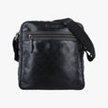 GG Imprime Messenger Black PVC coated canvas I7043190GGインプリメ メッセンジャー ブラック PVCコーティングキャンバス 201448 I7043190