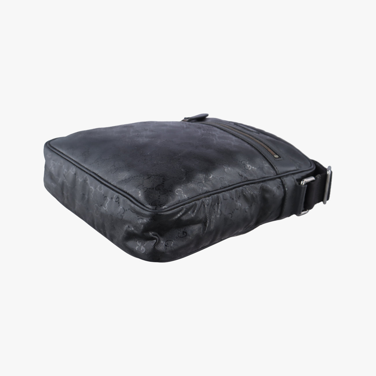 GG Imprime Messenger Black PVC coated canvas I7043190GGインプリメ メッセンジャー ブラック PVCコーティングキャンバス 201448 I7043190