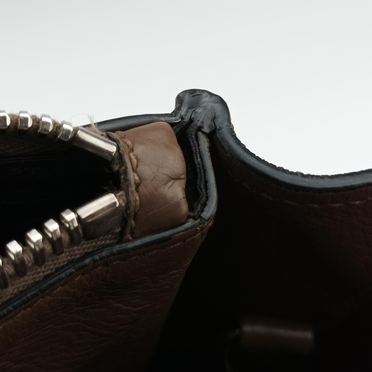 Twin Pocket Winged Tote Brown leather BN2619 7 Bツイン ポケット ウィング トート ブラウン レザー BN2619 7 B