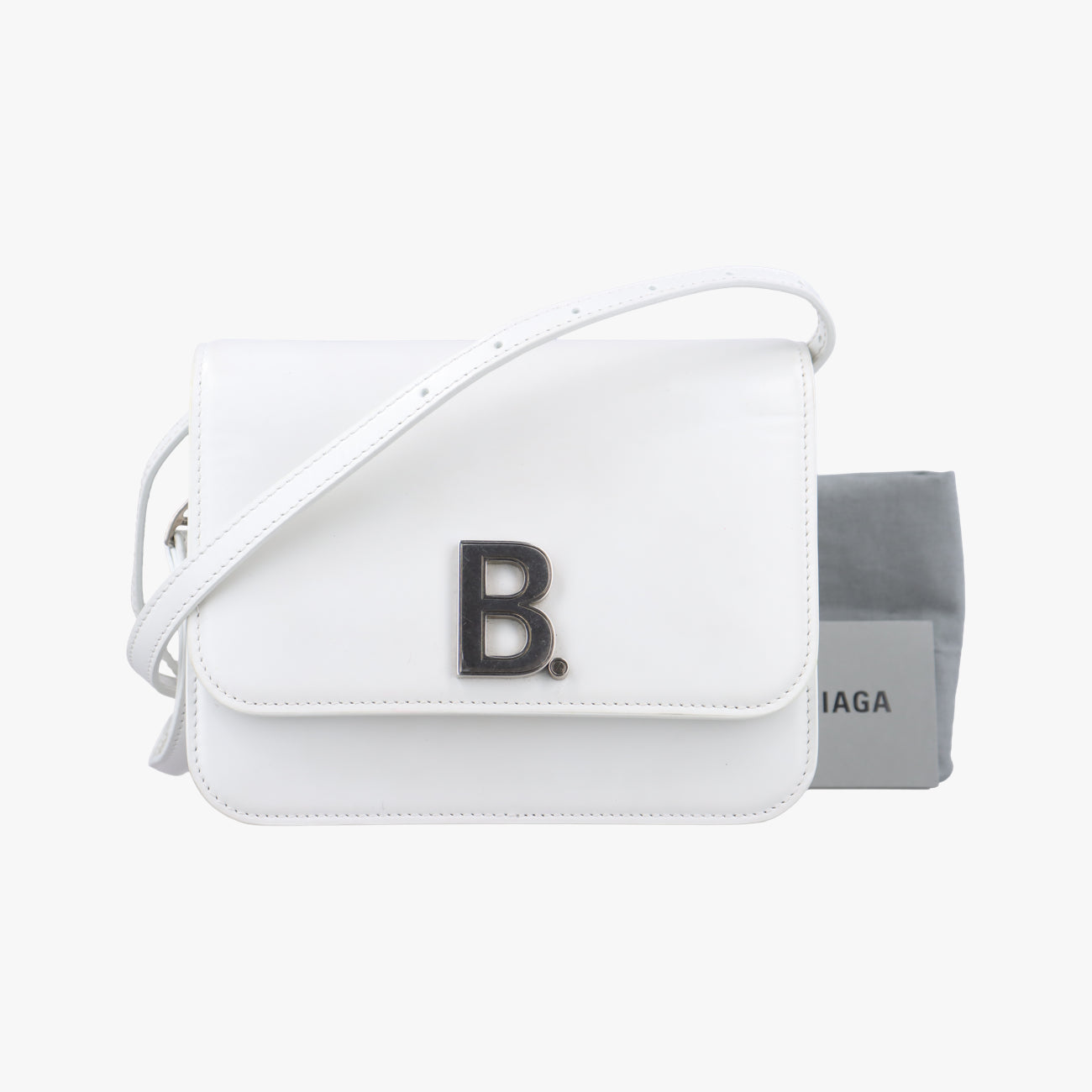 B.Logo White Leather 592898.9090.V.528147B.ロゴ ホワイト レザー 592898.9090.V.528147