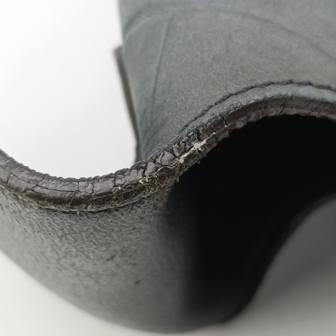 TIE Grey Leather S-MP-4134タイ グレー レザー S-MP-4134