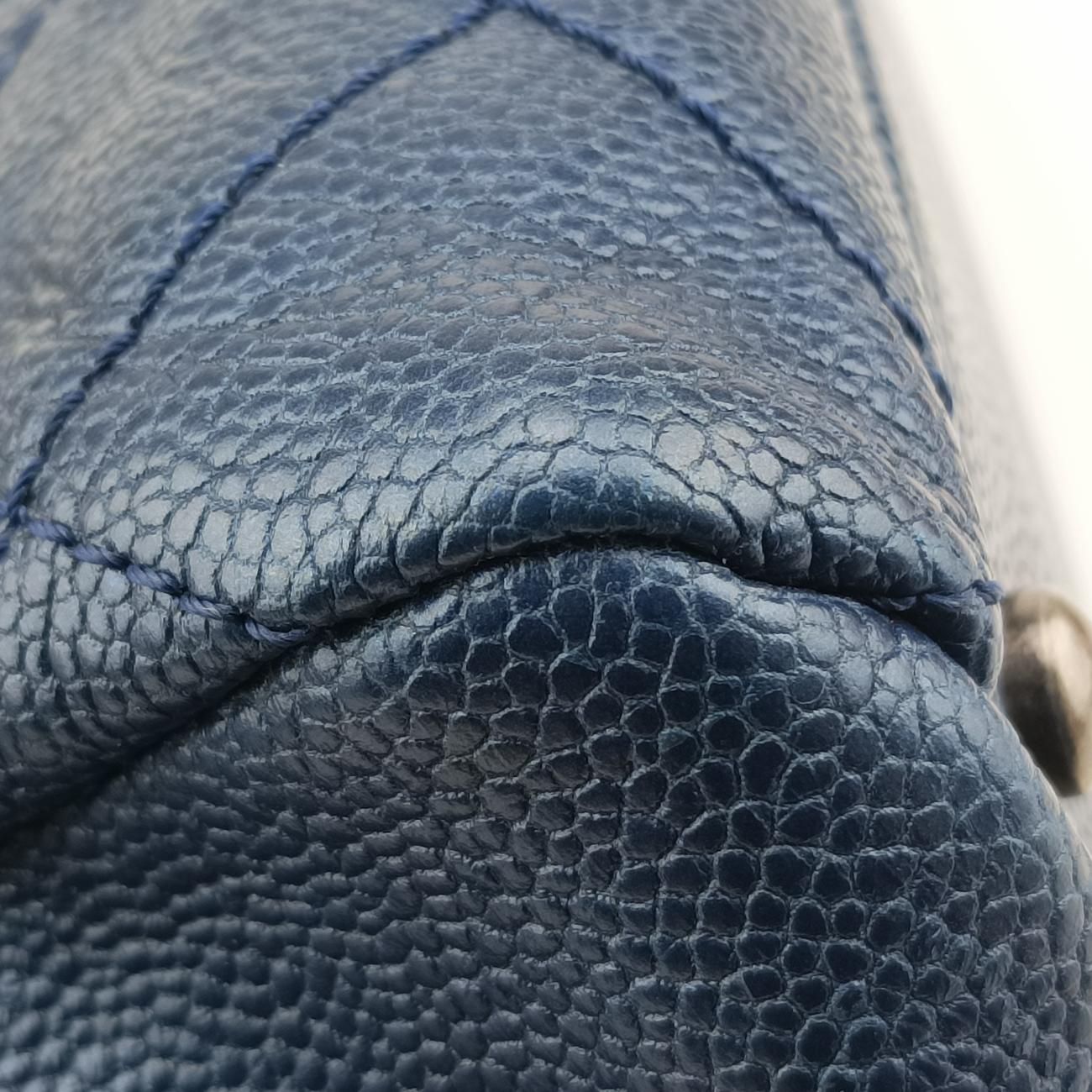 Matelasse Cocomark GSTBlueCaviar LeatherA6729417316037マトラッセ ココマークGSTブルーキャビアレザーA6729417316037