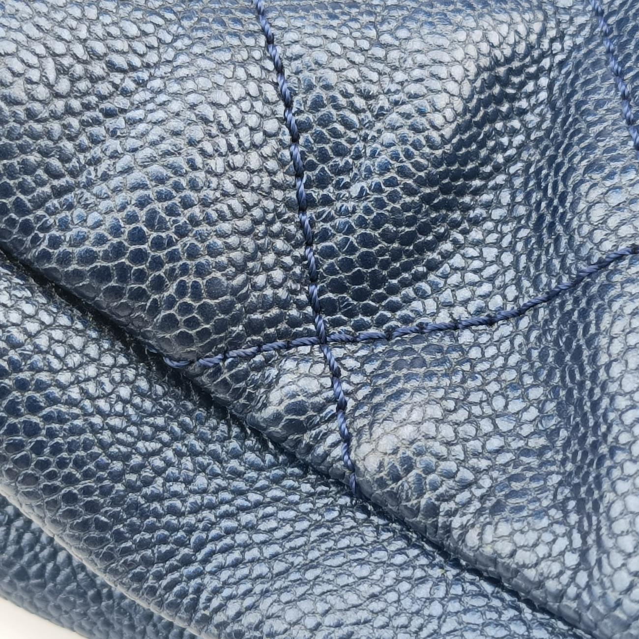 Matelasse Cocomark GSTBlueCaviar LeatherA6729417316037マトラッセ ココマークGSTブルーキャビアレザーA6729417316037