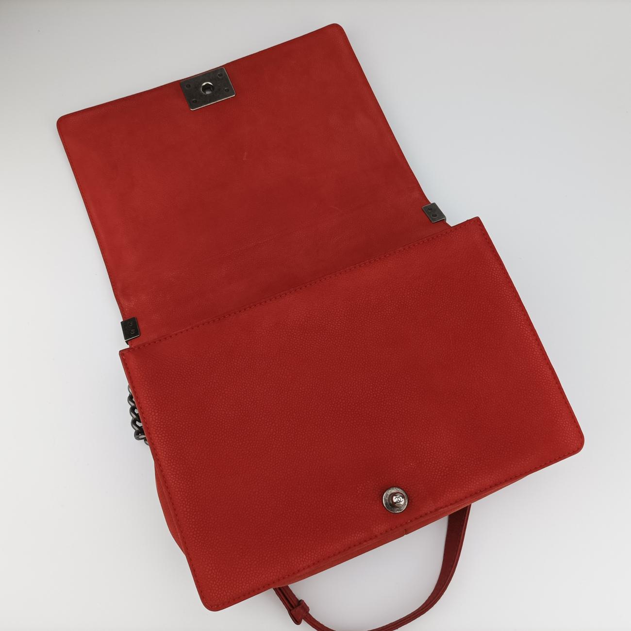 BOY CHANEL Red Leather A67087 18660418ボーイシャネル レッド レザー A67087 18660418