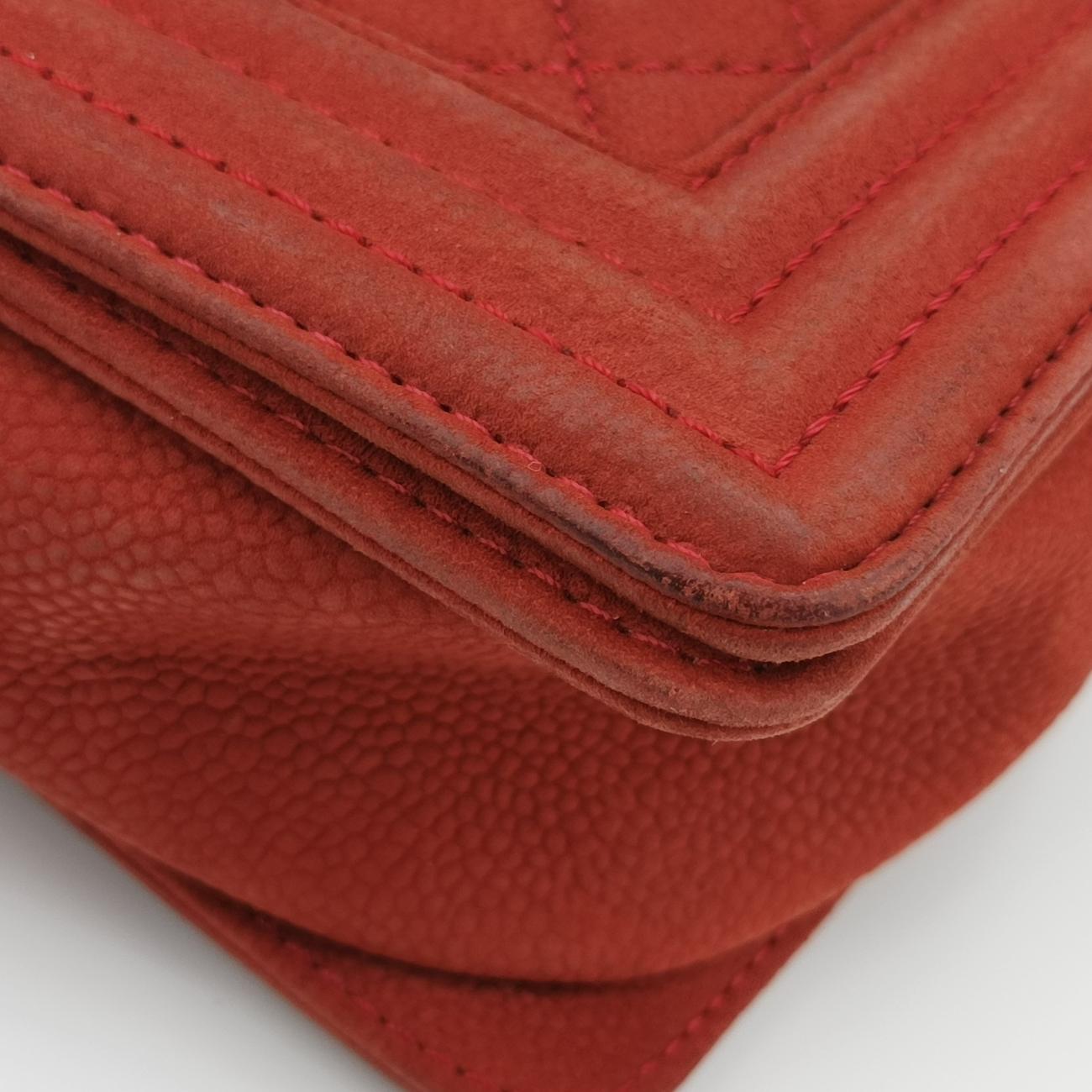 BOY CHANEL Red Leather A67087 18660418ボーイシャネル レッド レザー A67087 18660418