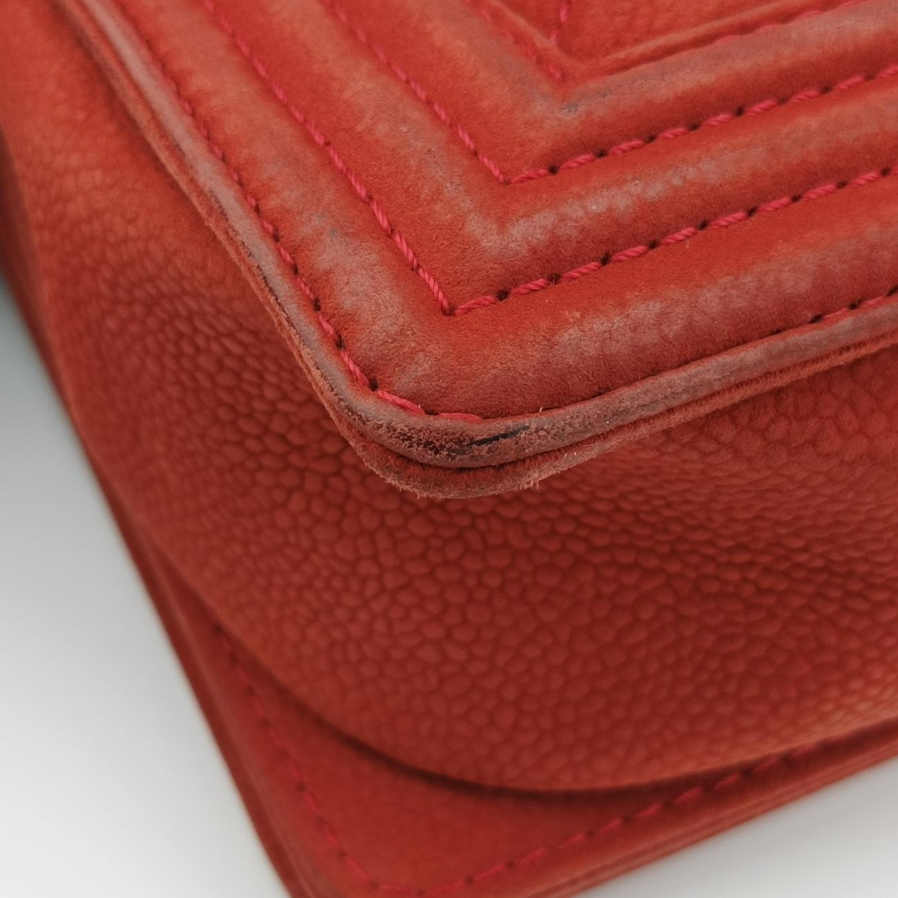 BOY CHANEL Red Leather A67087 18660418ボーイシャネル レッド レザー A67087 18660418