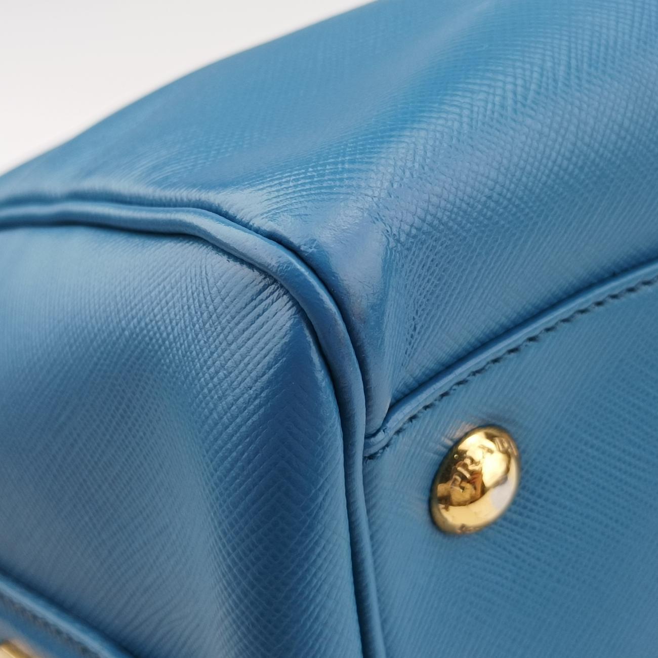 Lux Bowler Bag Blue SAFFIANO Leather 31/Fラックス ボウラーバッグ ブルー サフィアーノレザー 31/F