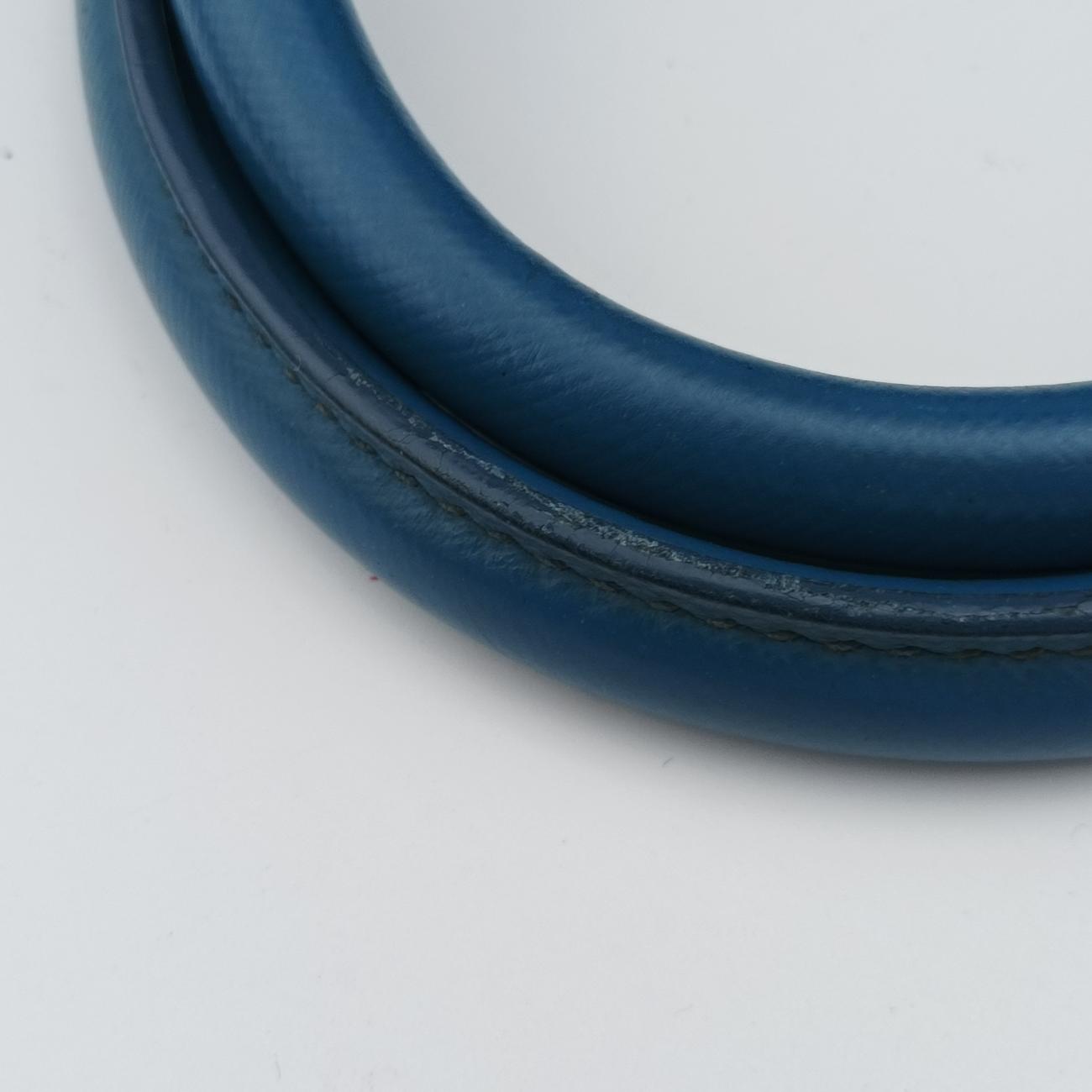 Lux Bowler Bag Blue SAFFIANO Leather 31/Fラックス ボウラーバッグ ブルー サフィアーノレザー 31/F