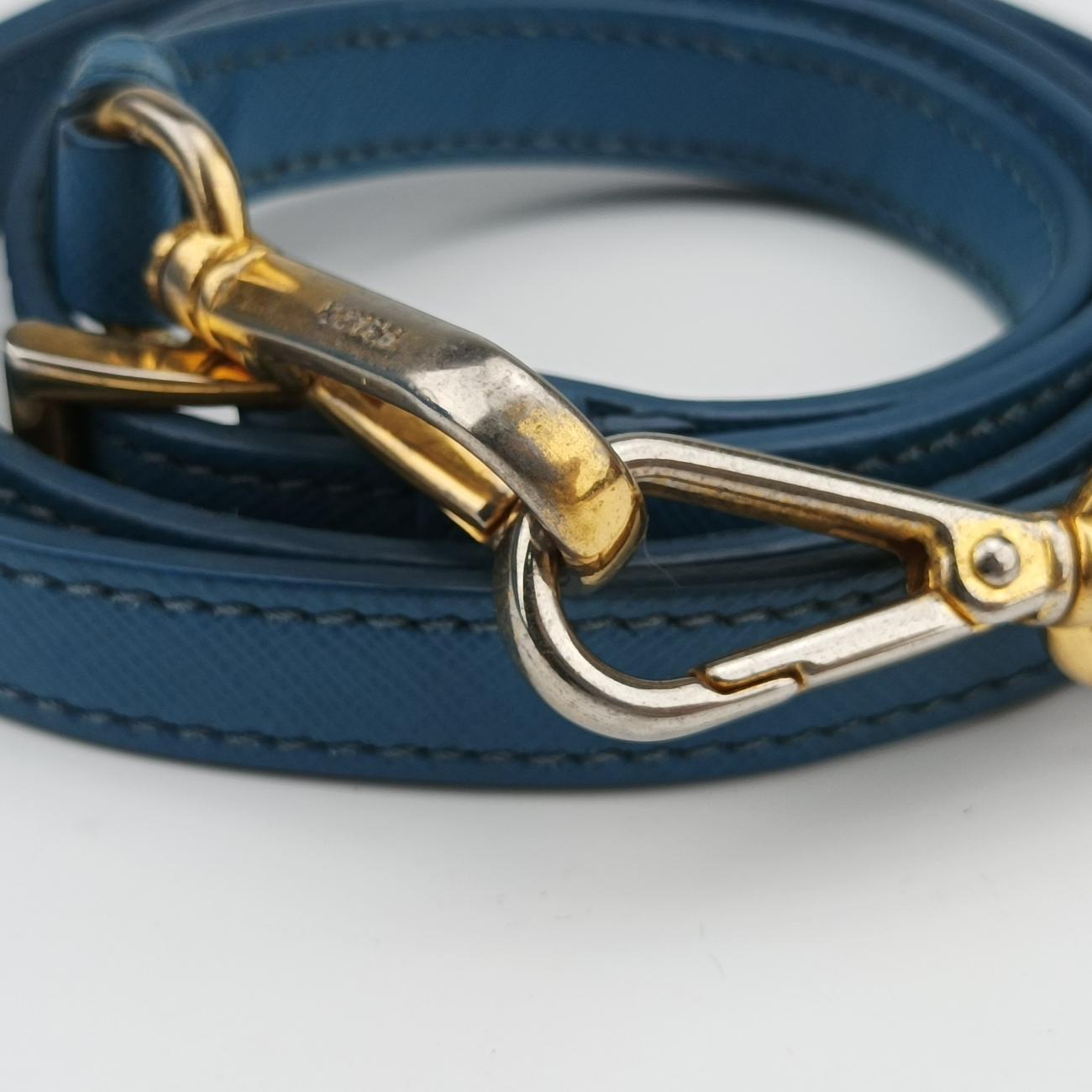 Lux Bowler Bag Blue SAFFIANO Leather 31/Fラックス ボウラーバッグ ブルー サフィアーノレザー 31/F