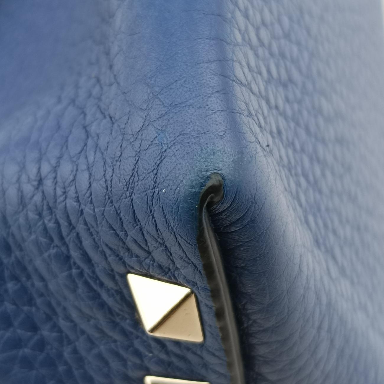 Rockstud Blue Leather ロックスタッズ ブルー レザー