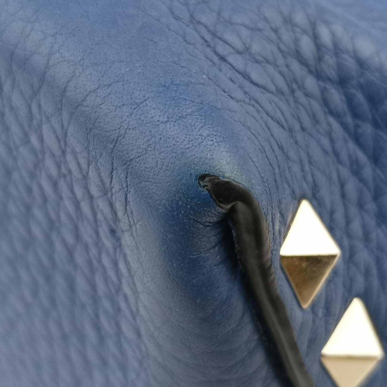 Rockstud Blue Leather ロックスタッズ ブルー レザー