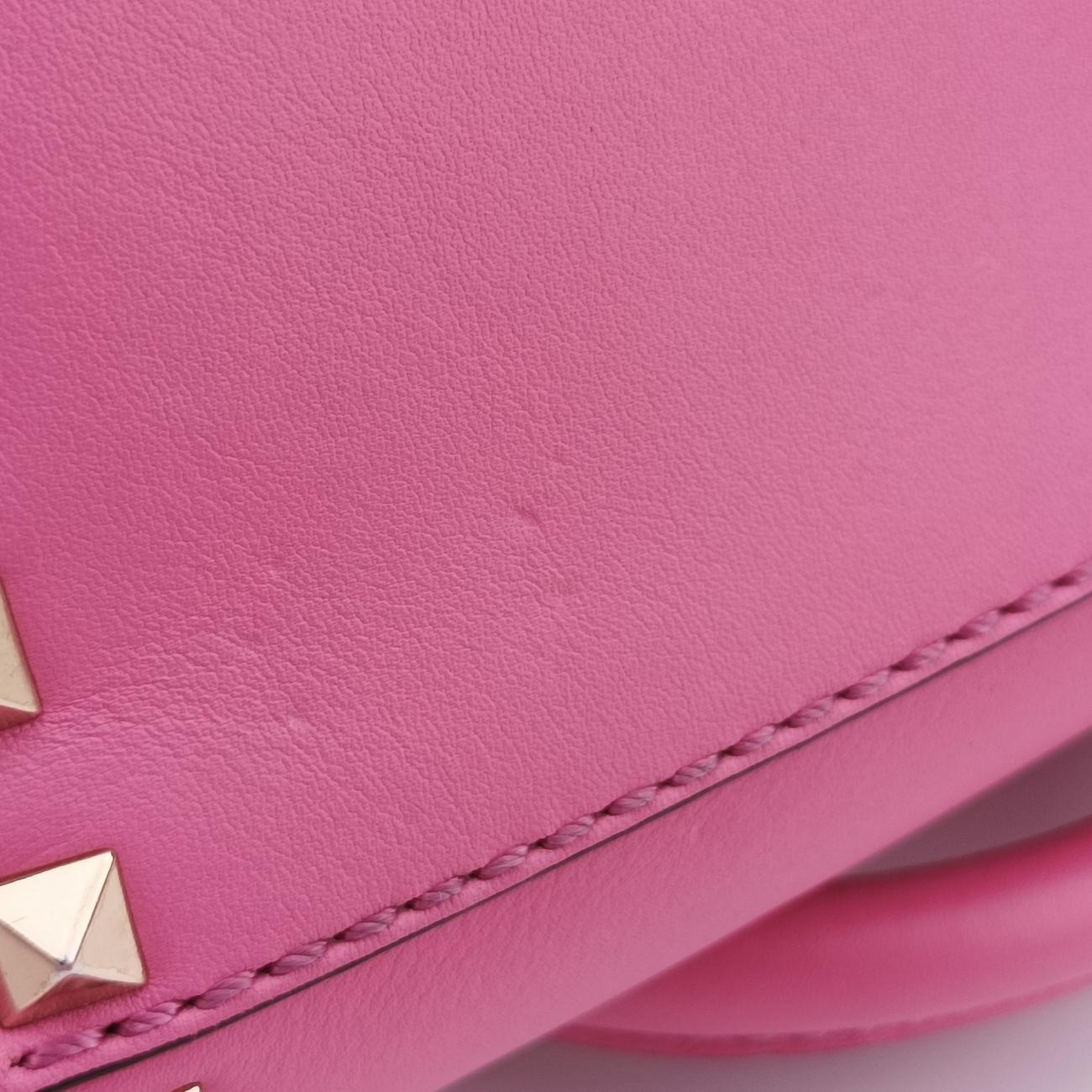 ROCKSTUD Pink Leather Lot number unknownロックスタッズ ピンク レザー 製番不明