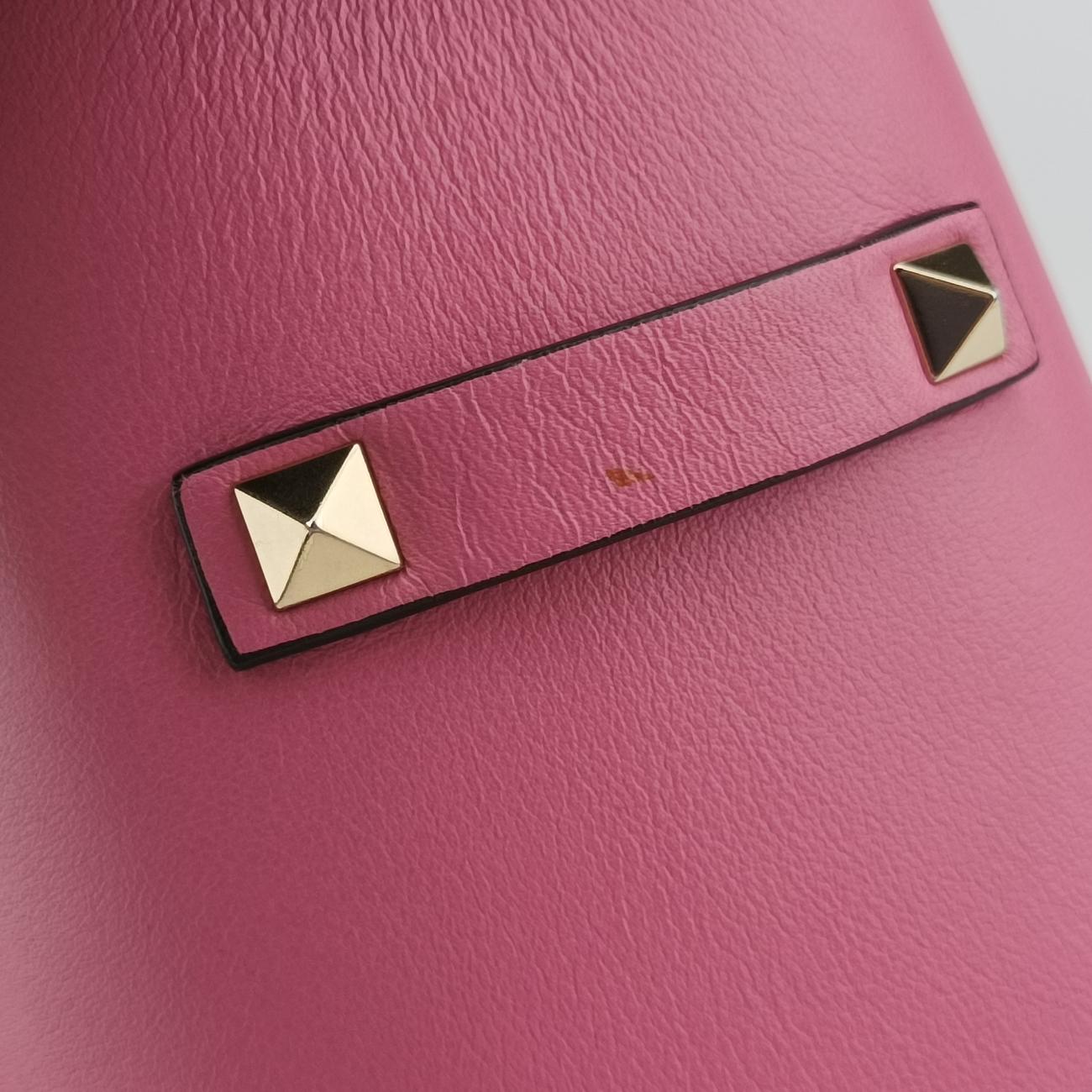 ROCKSTUD Pink Leather Lot number unknownロックスタッズ ピンク レザー 製番不明