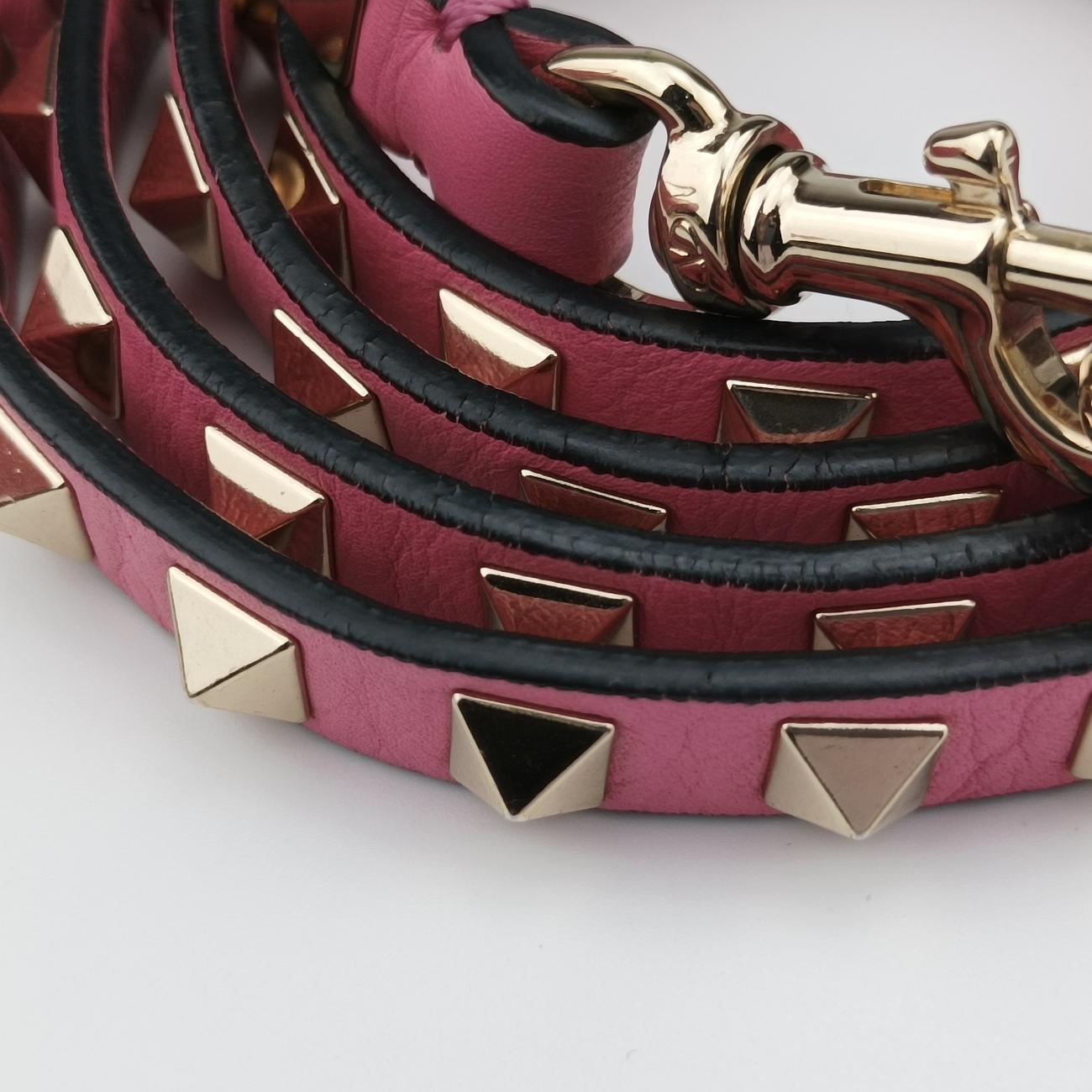 ROCKSTUD Pink Leather Lot number unknownロックスタッズ ピンク レザー 製番不明